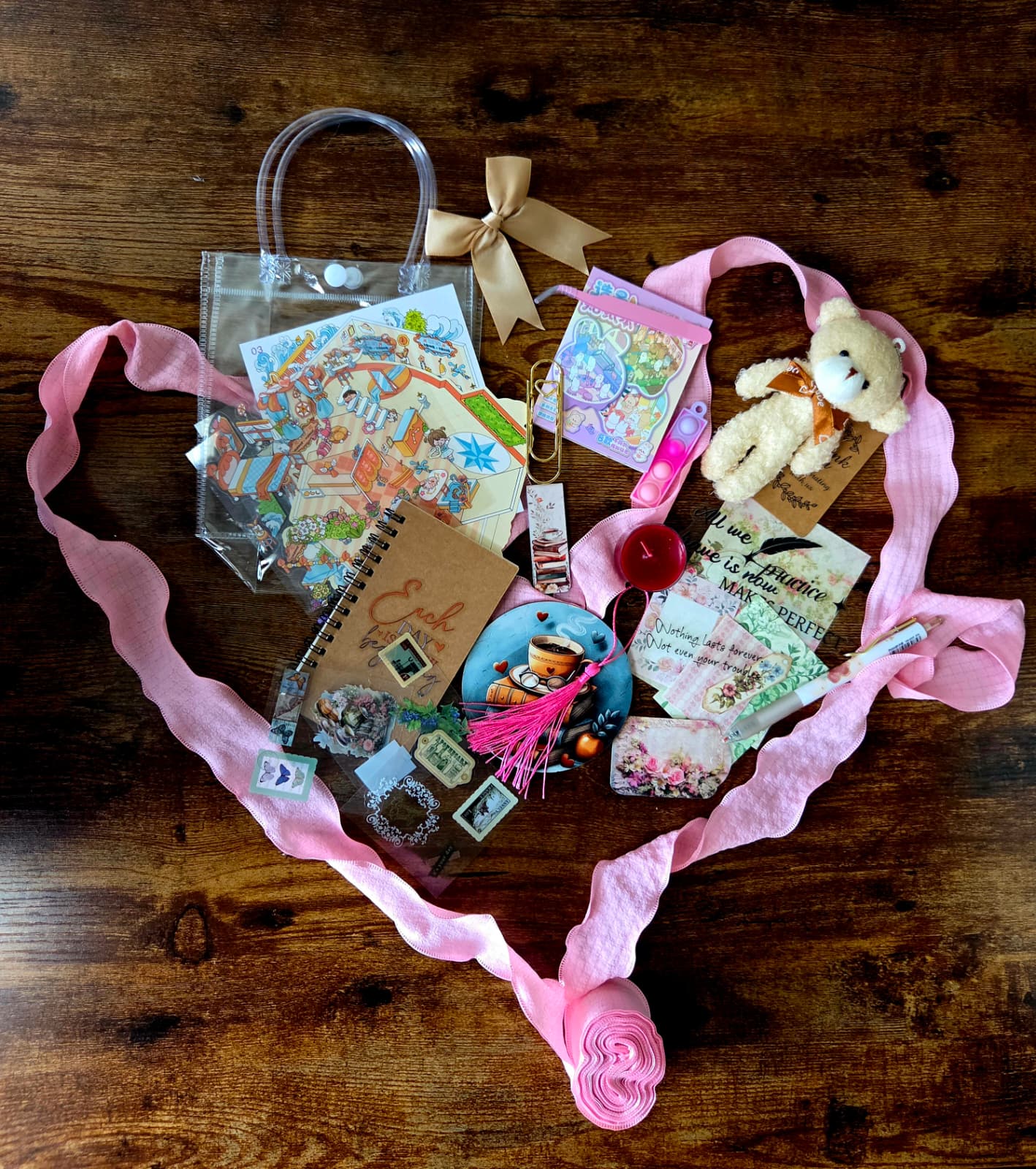 Haven Mystery Book Nook Bundle - 2-in-1 DIY Miniature Kit & Cozy Gift Set with Artisan Candle, Mystery Book, and Plush Bear