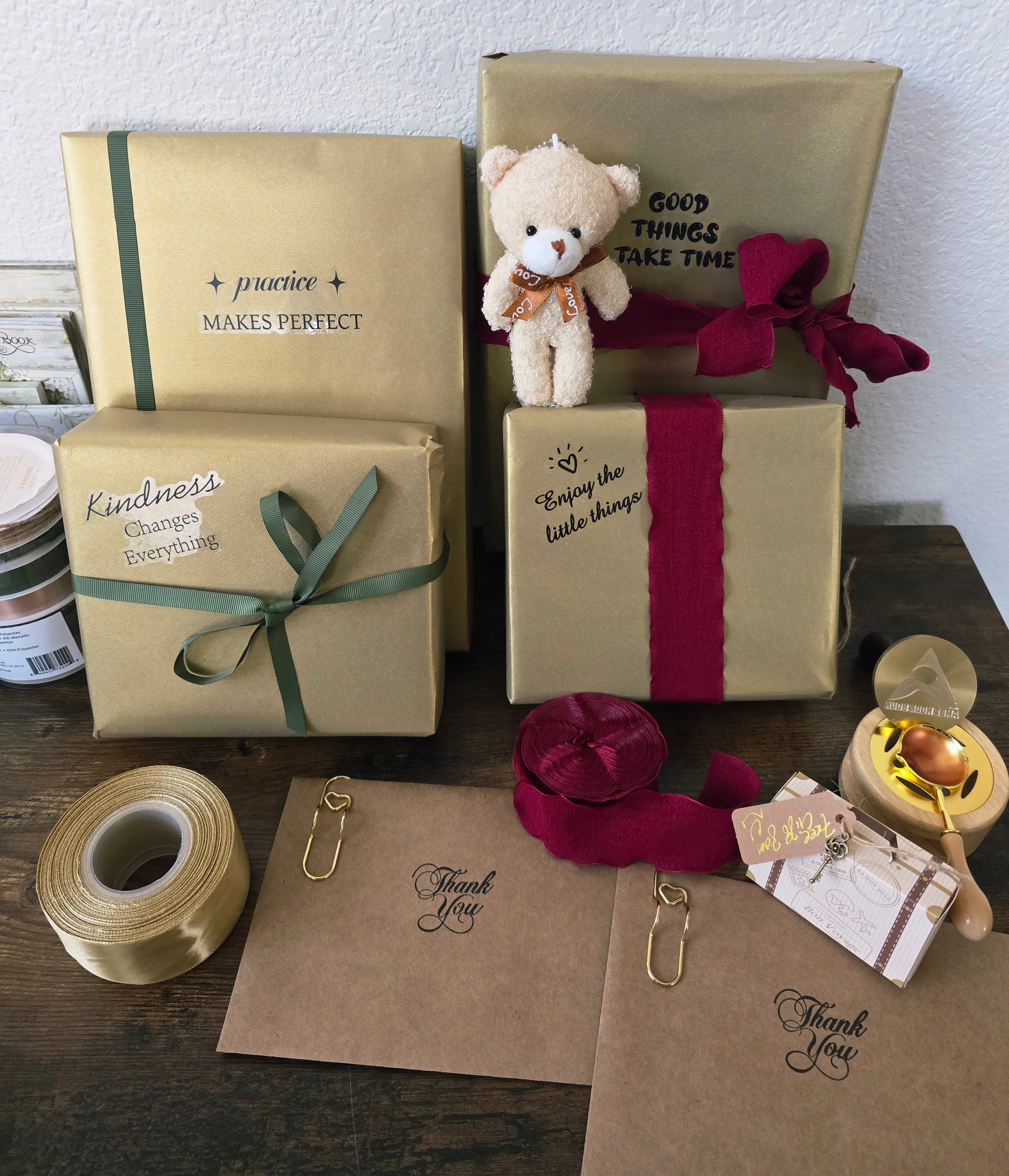 Haven Mystery Book Nook Bundle - 2-in-1 DIY Miniature Kit & Cozy Gift Set with Artisan Candle, Mystery Book, and Plush Bear