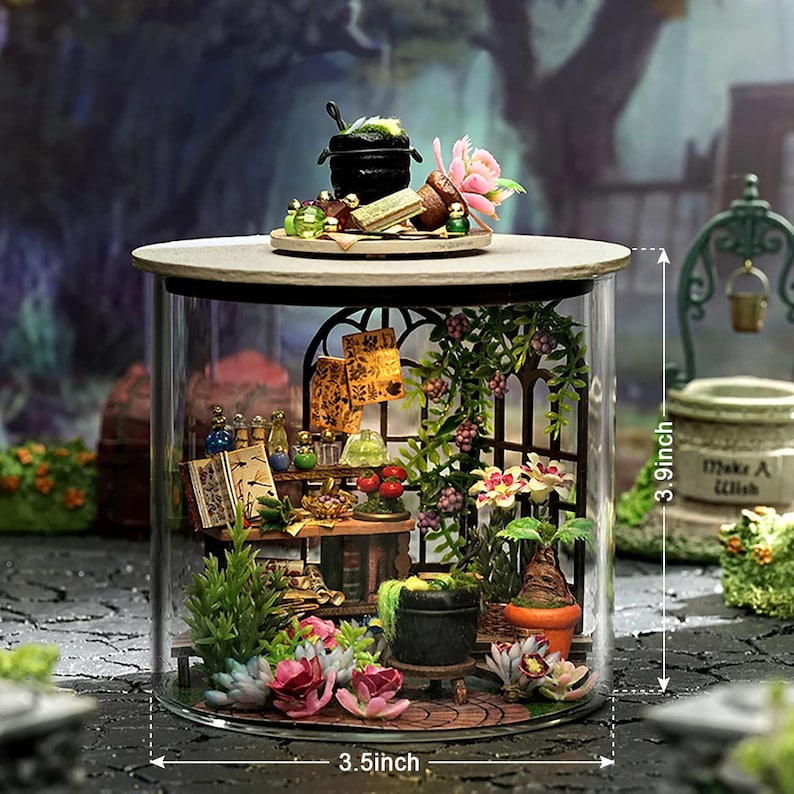 Magic Garden Gift Building Toys DIY Miniature Kits Miniature Dollhouses Desk Decoration